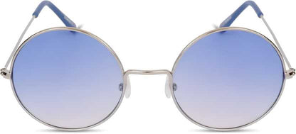 UV Protection Round Sunglasses (55 Blue)